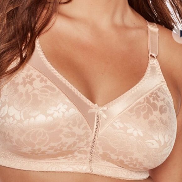 Bali Double Support Lace Wireless Bra Soft Taupe 36D DF3372 NWT in packaging - Picture 1 of 6